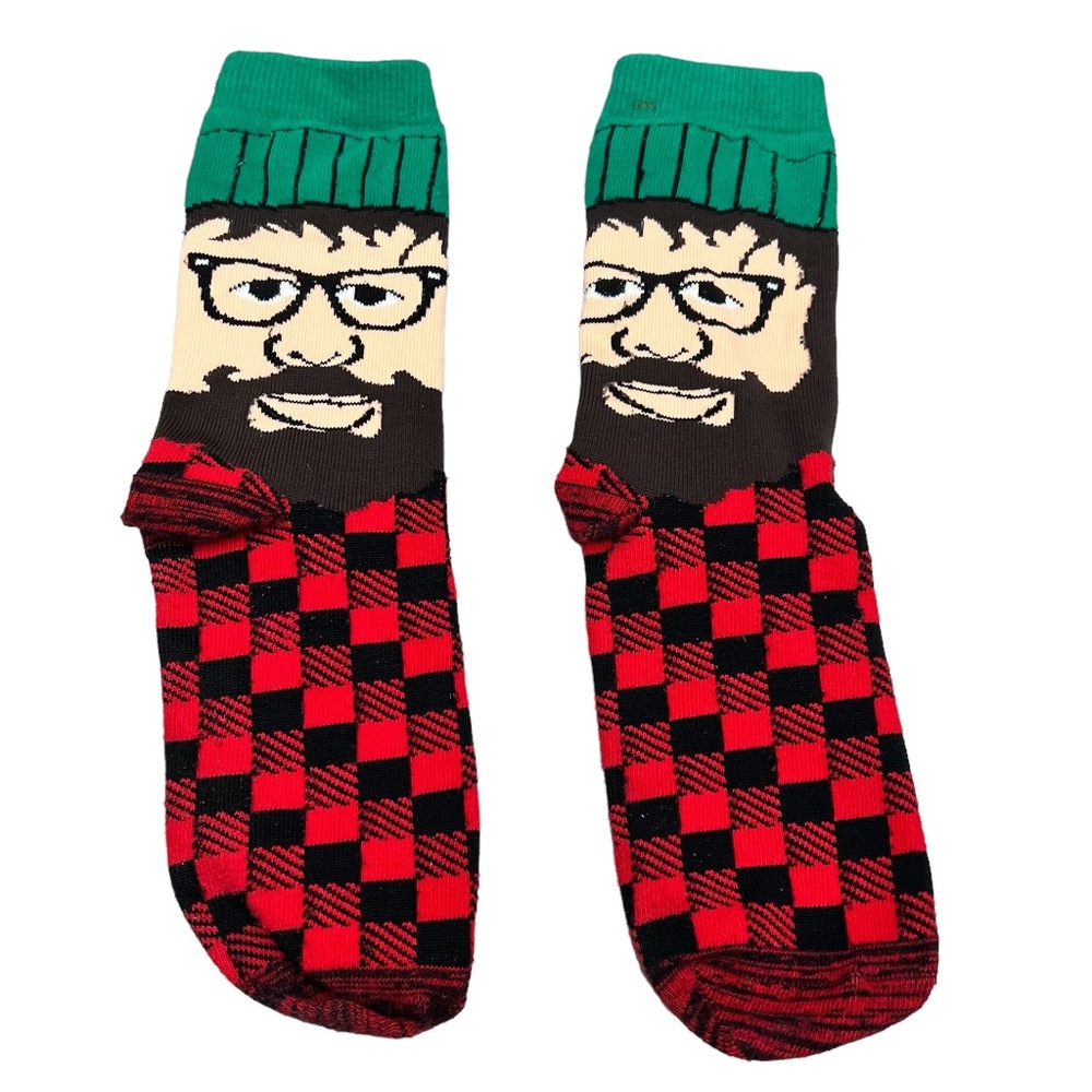 URBAN OUTFITTERS LUMBERJACK NOVELTY CREW SOCK
